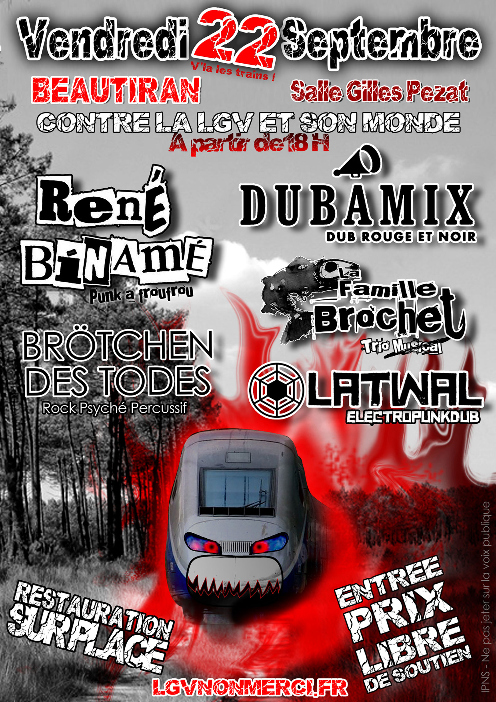 Affiche Contre la LGV et son monde