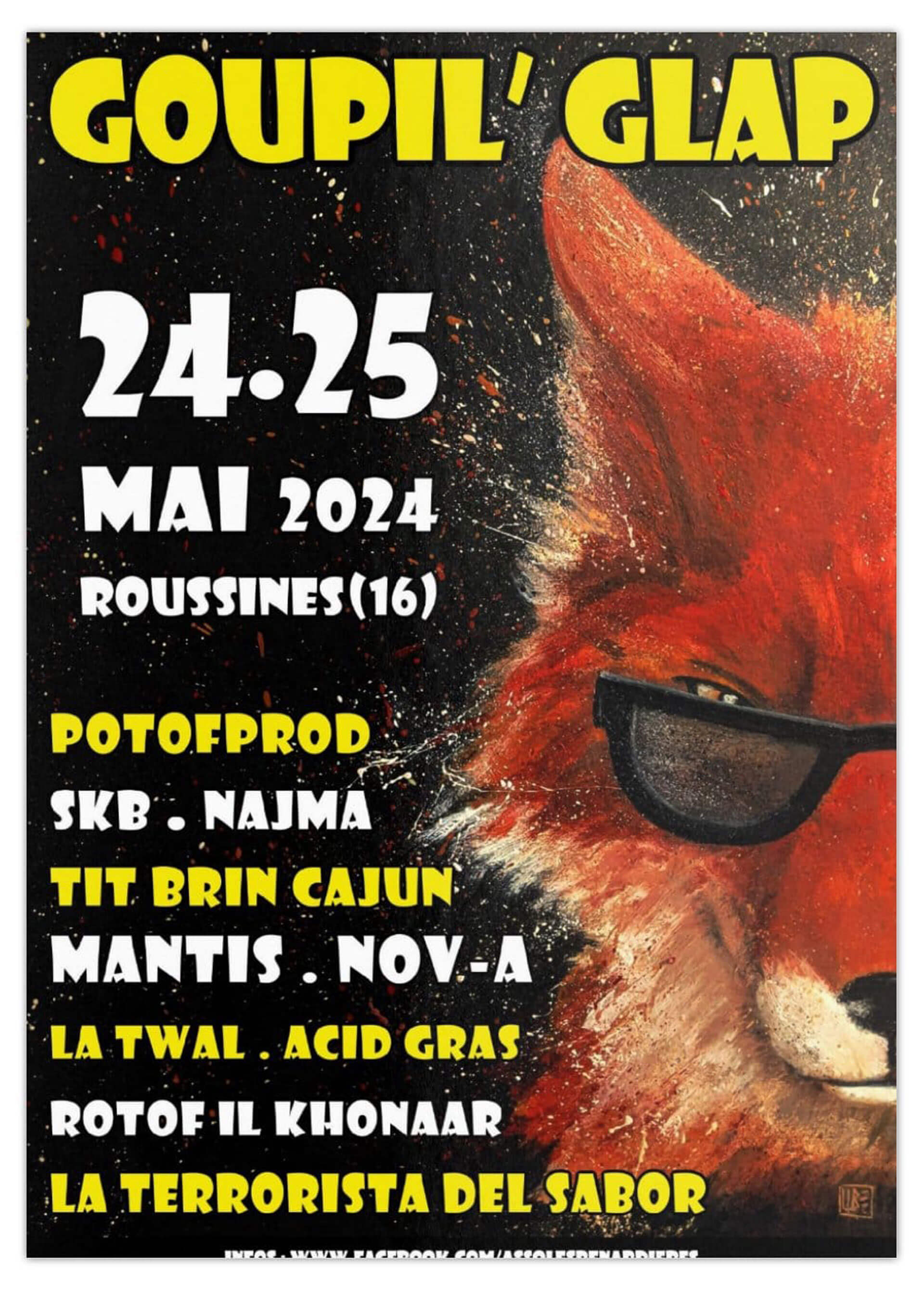 Affiche Goupil Glap 2024